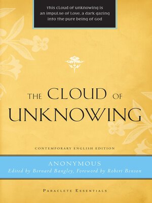 cover image of The Cloud of Unknowing